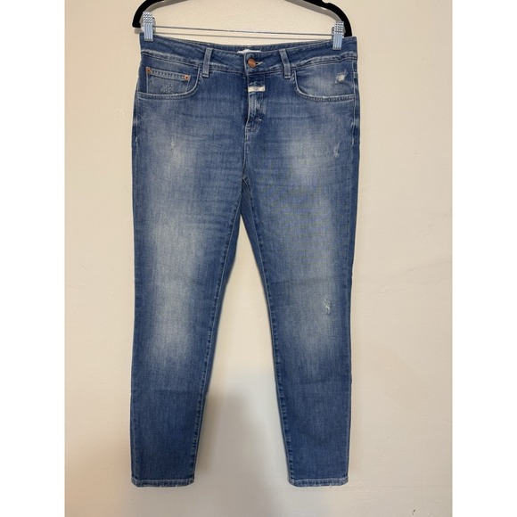 Closed Denim - Closed - Skinny Mid Rise Blue Jeans‎ Size 30 Stretchy Made In Italy